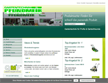 Tablet Screenshot of gartentechnik-pfundmeir.de